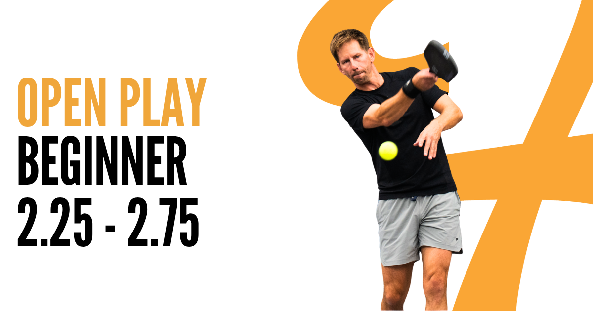 Open Play | Beginner 2.25 - 2.75